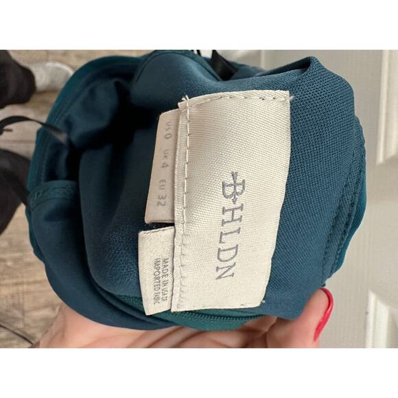 BHLDN Green Anthropologie Lena Jersey Blouson Maxi Gown Dress Size 0 - Picture 6 of 10